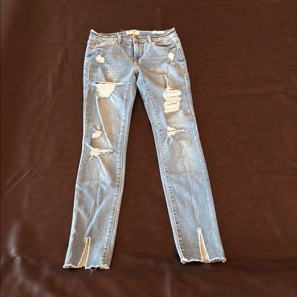 Frame Denim Blue Skinny Vintage-Inspired Jeans